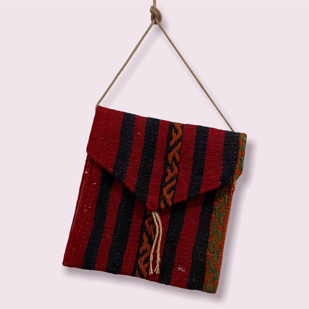 Recycled Rug Scraps Satchel